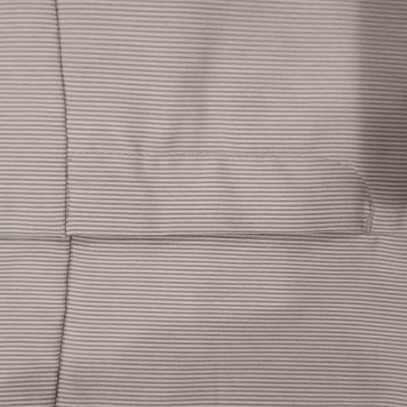 apostrophe Pettit  Beige and Cream Hairline Stripped Fully Lined Skirt Size 16P - Picture 3 of 8